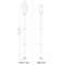 Z-Lite Leland Outdoor Post Mounted Fixture, 1-Light, 9 In.W x 91.75 In.H, Sand Black/Sand Blast 5005PHM-567P-BK-LED - alternate 3